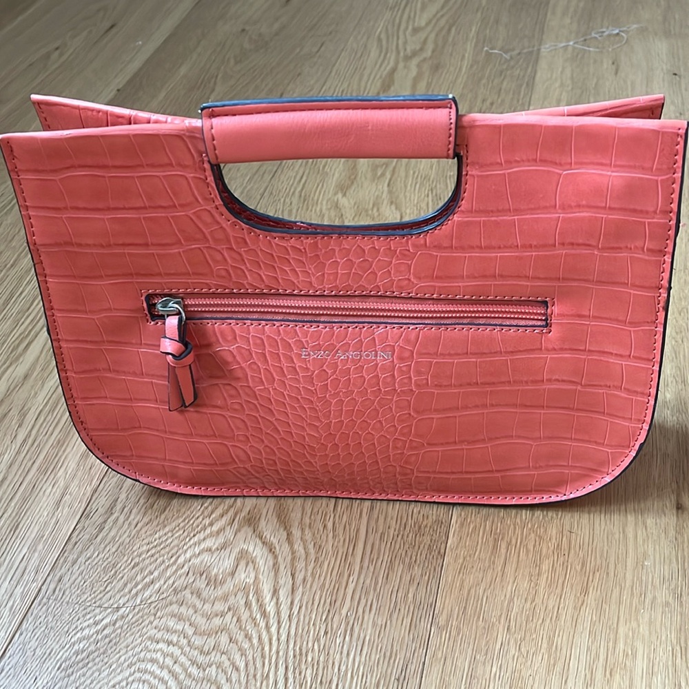 Vintage Vegan Leather Croc Bag by Enzo Anglioni